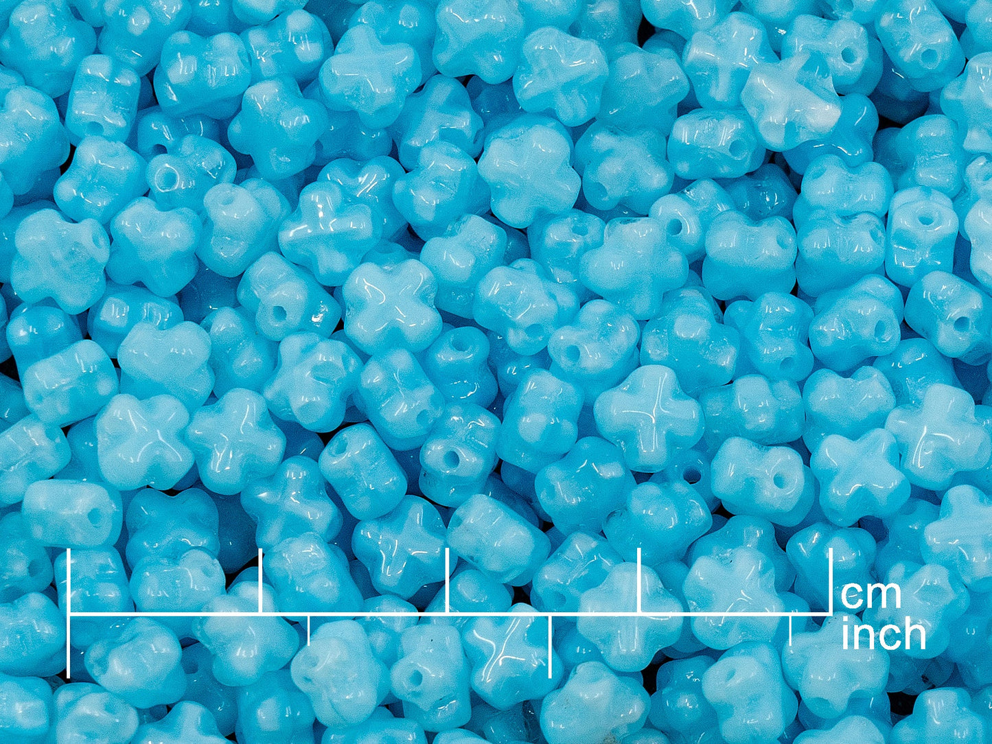 OUTLET 250g Pressed Czech Glass Beads (OUTL-13-15_250g)