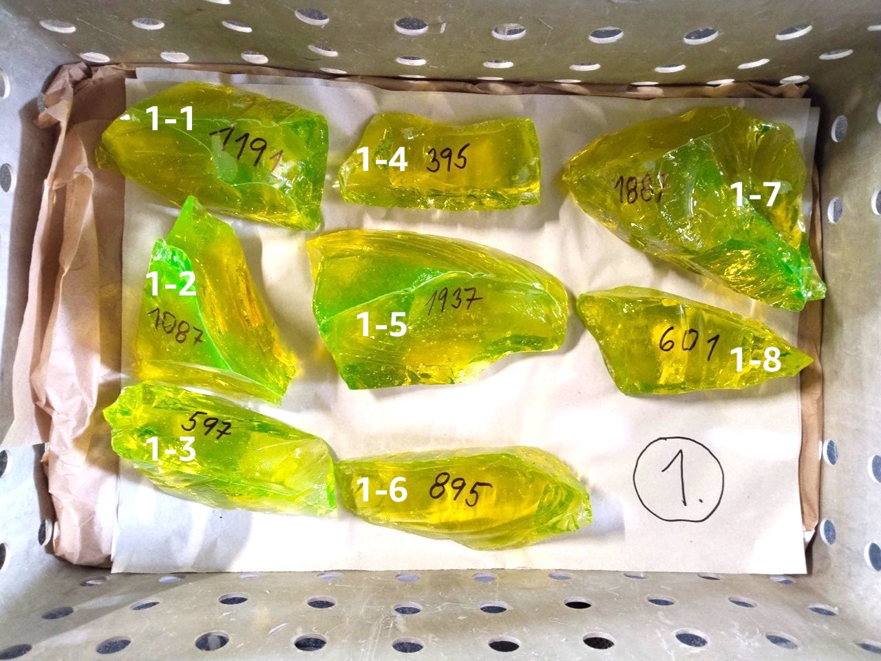 READY TO SHIP CULLET - A piece of uranium glass, Czech Republic (26 Aug 2026)