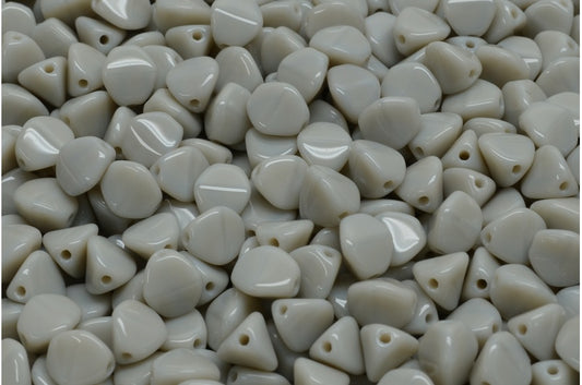 Pinch Beads, Opaque Gray (43010), Glass, Czech Republic