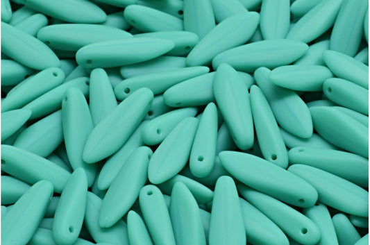 ダガービーズ、ターコイズマット（63130-84100）、ガラス、チェコ共和国