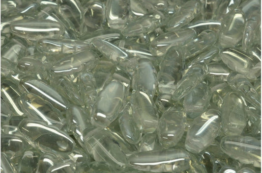 Serrated Dagger Beads, Crystal 23601 (00030-23601), Glass, Czech Republic