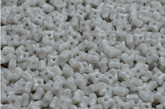 OUTLET 10 Gramm Orion-Perlen, weißer Hämatit (02010-14400), Glas, Tschechische Republik