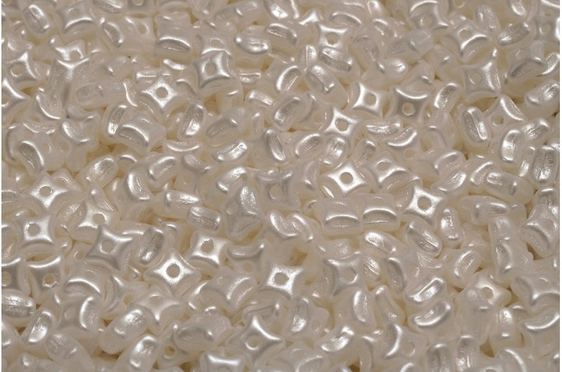 Orion Beads, White Pearl White (02010-25001), Glass, Czech Republic