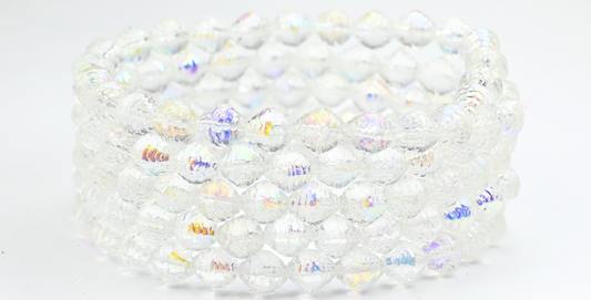 Wasp Nest Beads, Crystal Ab (8-00030-AB), Glass, Czech Republic ~ STRANDED