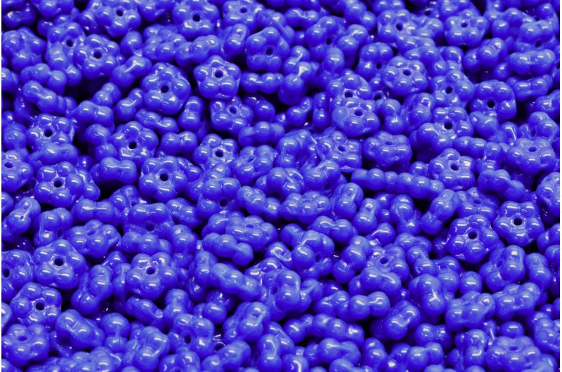 Forget Me Not Beads, Rich Blue (33060), Glass, Czech Republic