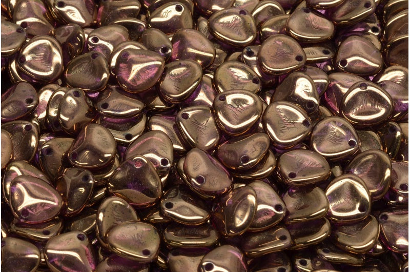 Rose Petal Beads, Crystal Bronze (00030-14415), Glass, Czech Republic