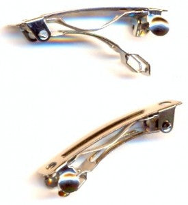 Hair Clip, Platinum Plated
