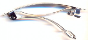 Hair Clip, Platinum Plated