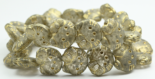 Hello Kitty Beads, Crystal 46617 Gold Lined (1918-00030-46617-54202), Glass, Czech Republic ~ STRANDED