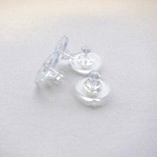 Plastic Transparent Earring Stopper