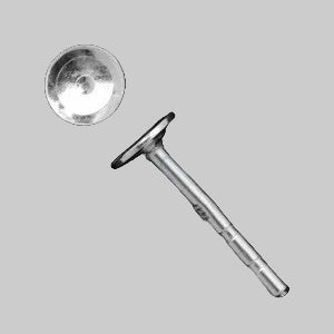 Stud Earring Findings, 4 mm, Sterling Silver 925