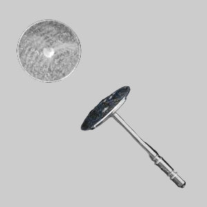 Stud Earring Findings, 6 mm, Sterling Silver 925