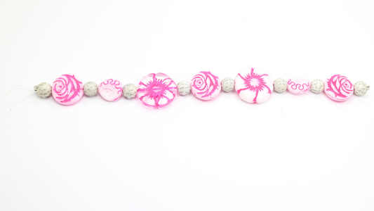 Bead Mix On Strand, Roses (ROSES), Glass, Czech Republic ~ STRANDED