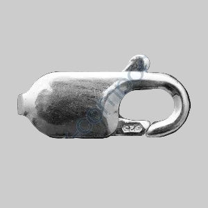 Lobster Clasp, approx. 12 mm, Sterling Silver 925