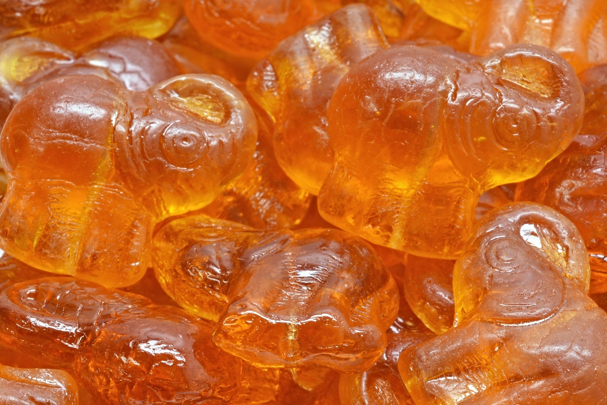 Elephant Beads, Transparent Orange (10060), Glass, Czech Republic