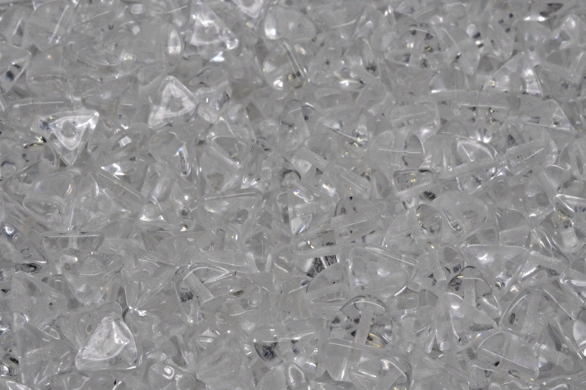 OUTLET 10 grams Half Pinch Beads, 4 x 7 mm, Crystal (00030), Glass, Czech Republic