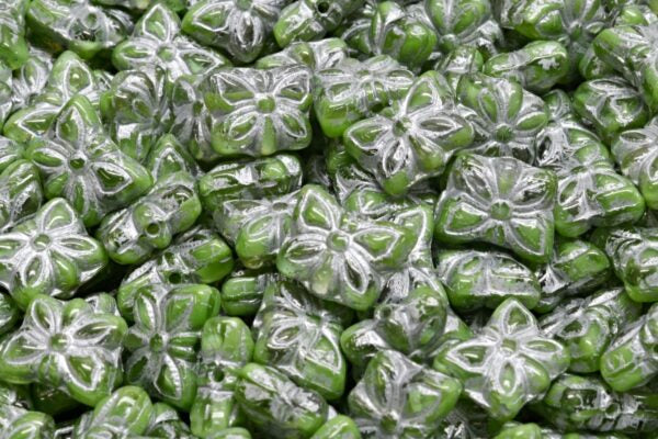 Butterfly Beads, 56000 Silver Lined (56000-54301), Glass, Czech Republic