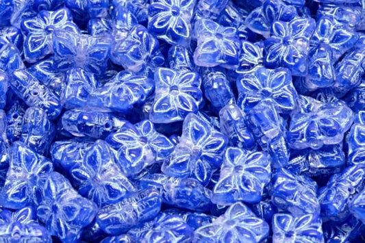 Butterfly Beads, R0336 43801 (R0336-43801), Glass, Czech Republic