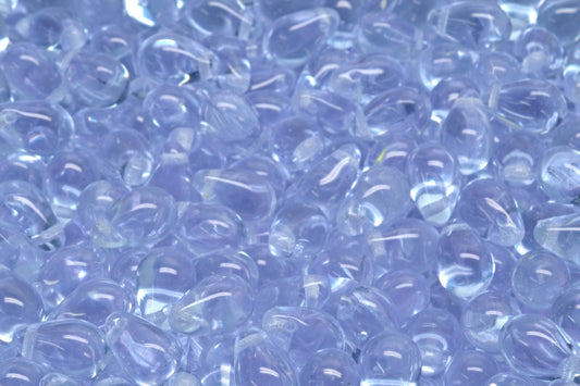 Drop Beads, Transparent Light Amethyst (20210), Glass, Czech Republic