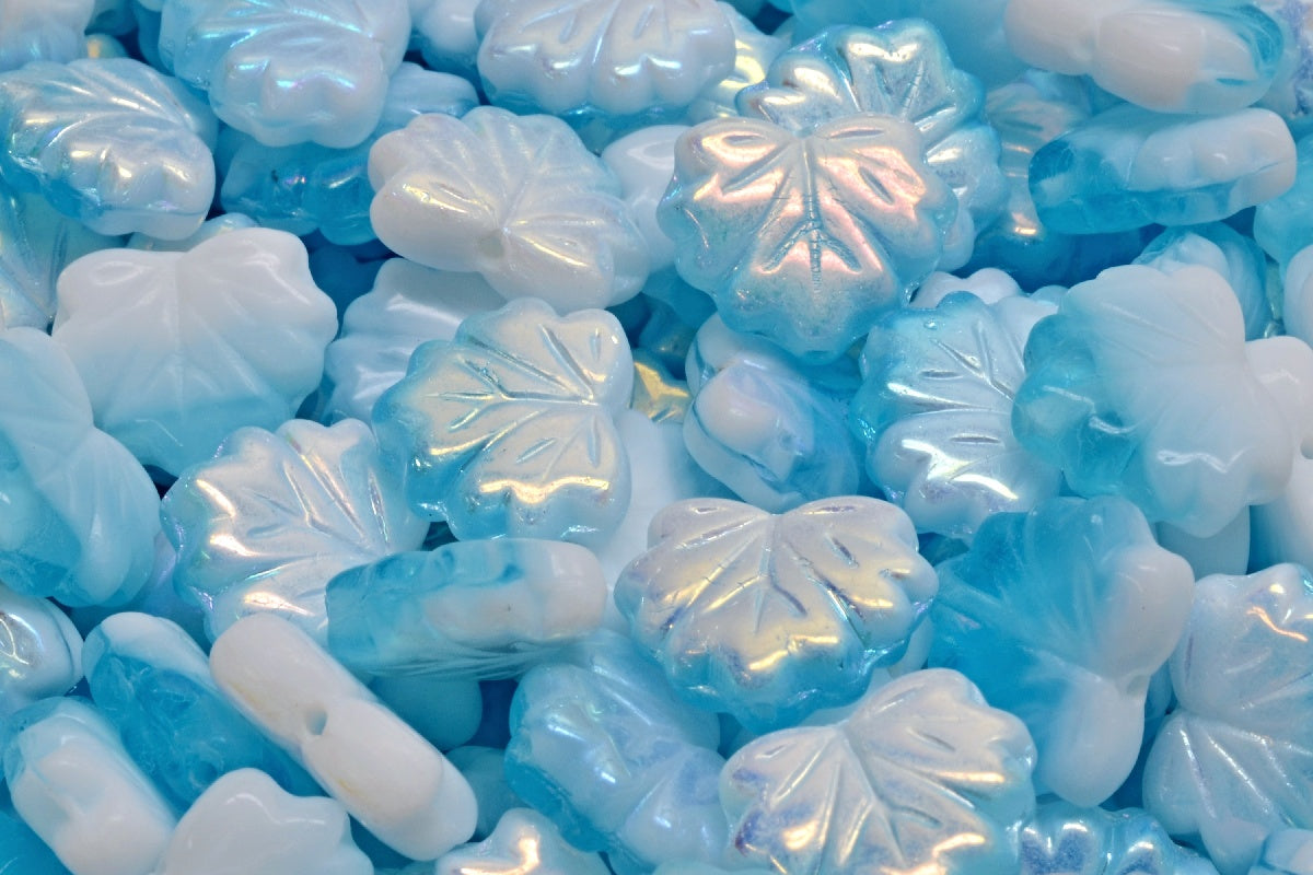 Maple Leaf Beads, R2602 Ab (R2602-28701), Glass, Czech Republic