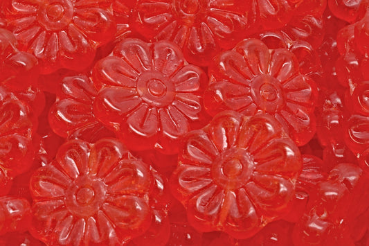 Daisy Flower Bead, R0908 (R0908), Glass, Czech Republic