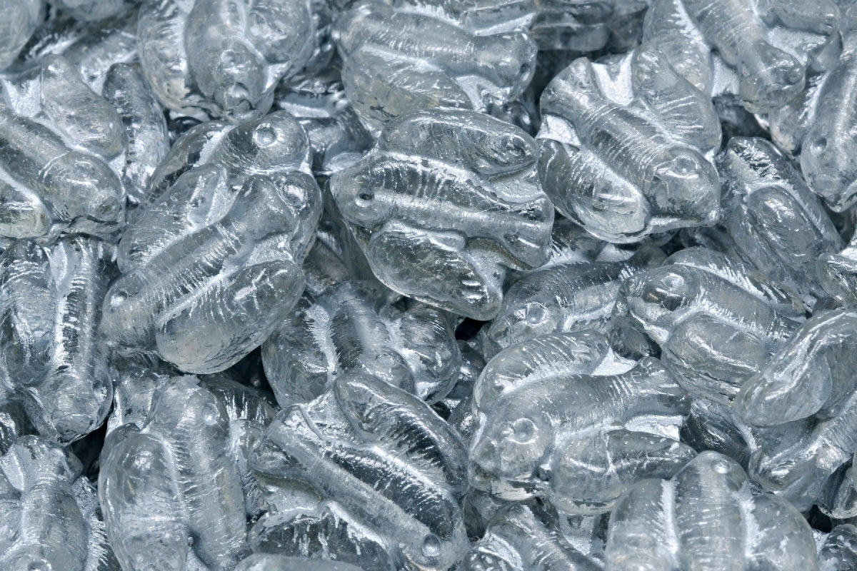 Bird Beads, Crystal Silver Lined (00030-54301), Glass, Czech Republic