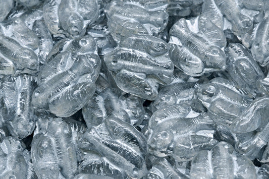 Bird Beads, Crystal Silver Lined (00030-54301), Glass, Czech Republic