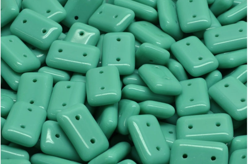 Rectangle Beads, Turquoise (63130), Glass, Czech Republic