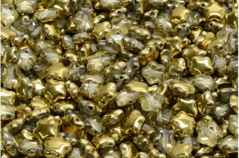 平星珠，水晶金 (00030-26441)，玻璃，捷克共和国