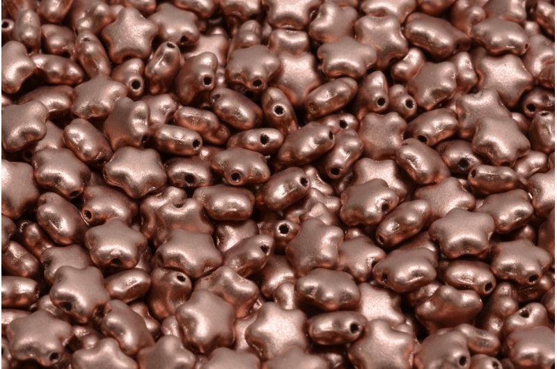 フラットスタービーズ、クリスタルライトヴィンテージ銅（00030-01770）、ガラス、チェコ共和国