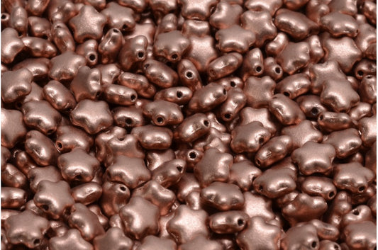 フラットスタービーズ、クリスタルライトヴィンテージ銅（00030-01770）、ガラス、チェコ共和国