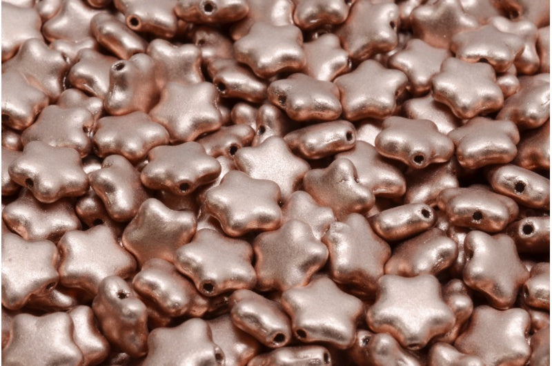 フラットスタービーズ、クリスタルライトヴィンテージ銅（00030-01770）、ガラス、チェコ共和国