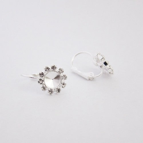 リボリSS29（約18x11mm）のセッティング付きピアス