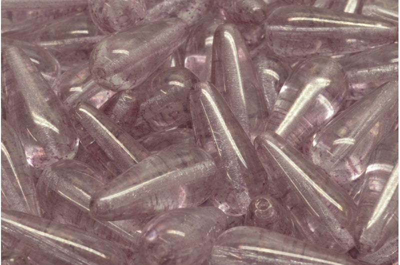 OUTLET 10 grams Drop Beads, 15 x 8 mm, Crystal Terracotta Red (00030-15495), Glass, Czech Republic