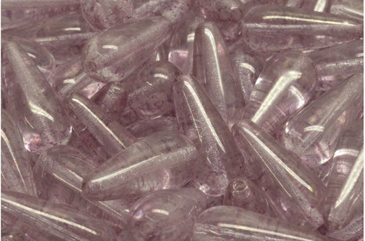OUTLET 10 grams Drop Beads, 15 x 8 mm, Crystal Terracotta Red (00030-15495), Glass, Czech Republic