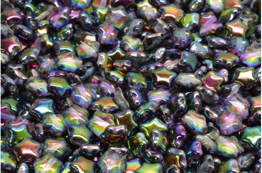 フラットスタービーズ、クリスタルパープルヴィトレイル（00030-95500）、ガラス、チェコ共和国