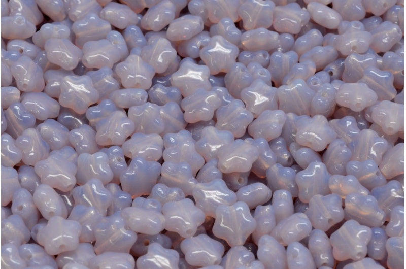 フラットスタービーズ、透明ライトアメジスト（21000）、ガラス、チェコ共和国