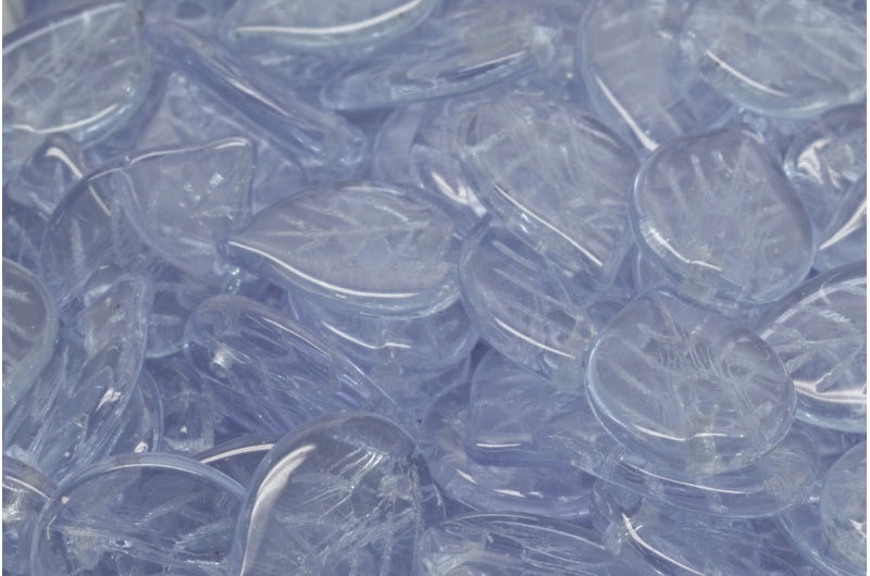 苹果叶珠、透明浅紫水晶 (20210)、玻璃、捷克共和国