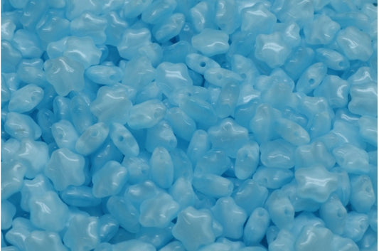 フラットスタービーズ、オパールアクア（61400）、ガラス、チェコ共和国