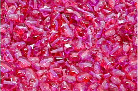 フラットスタービーズ、クリスタルピンクパープル（00030-48020）、ガラス、チェコ共和国