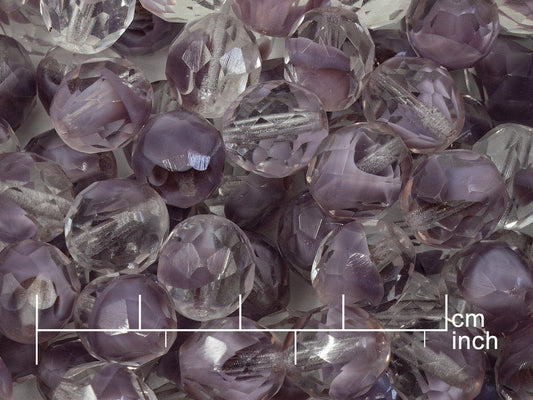 OUTLET 10 grams Faceted Round Fire Polished Beads, 10 x 10 mm, 26028 (26028), Glass, Czech Republic