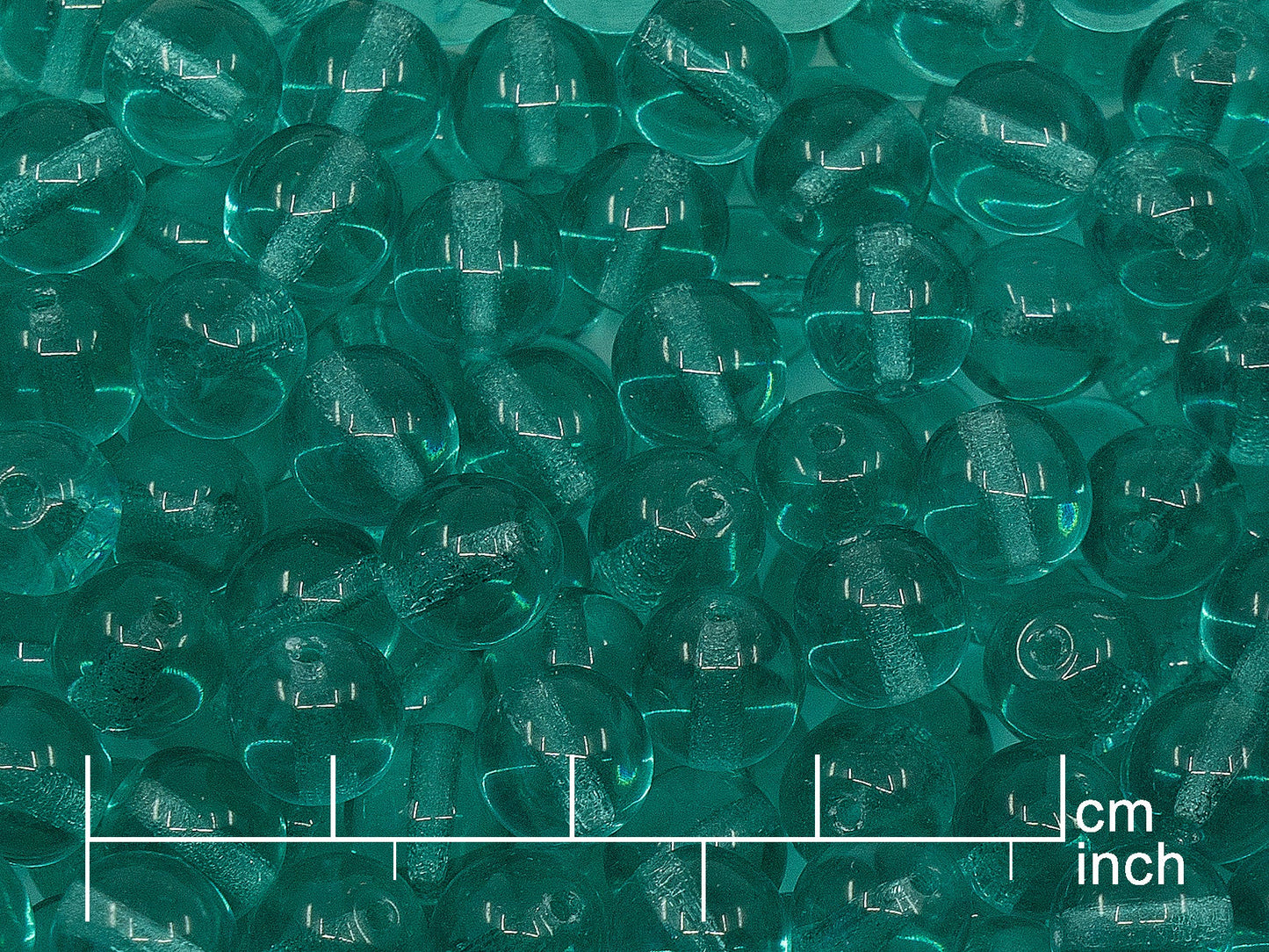 アウトレット 250g ラウンドドラックビーズ、8mm、透明アクア (111-19001-08x08-60200)