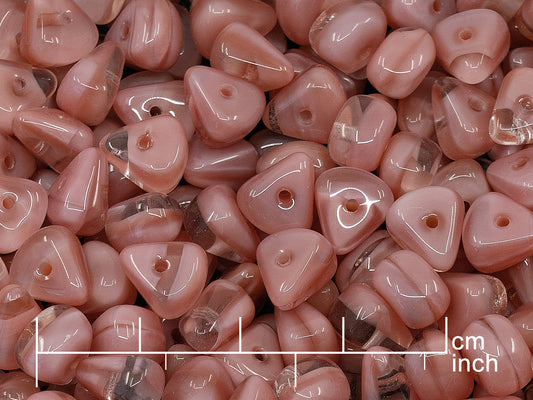 OUTLET 10 grams Pressed Beads, Crystal Pink (76010), Glass, Czech Republic