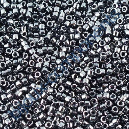 Miyuki DELICA Seed Beads Rocailles, Gunmetal (# DB0001), Glass, Japan