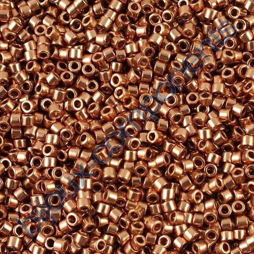 Miyuki DELICA Seed Beads Rocailles, Copper (# DB0040), Glass, Japan