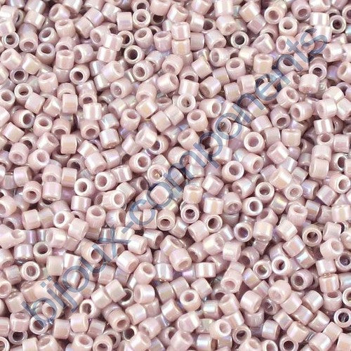 Miyuki DELICA Seed Beads Rocailles, Opaque Lilac AB (# DB0158), Glass, Japan