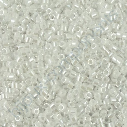 Miyuki DELICA Seed Beads Rocailles, Opaque White (# DB0200), Glass, Japan