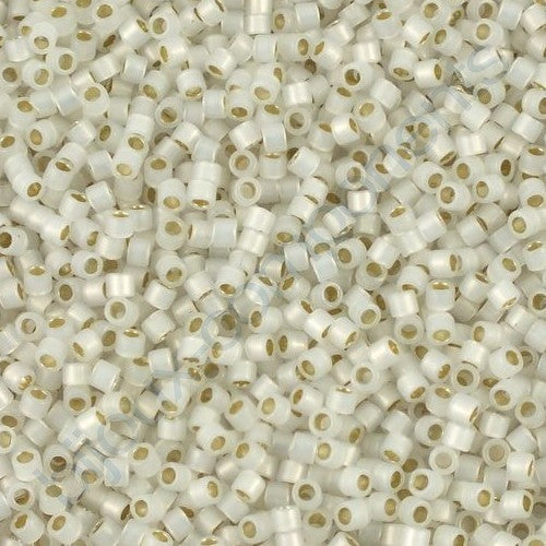 Miyuki DELICA Seed Beads Rocailles, Silver Lined Opal (# DB0221), Glass, Japan