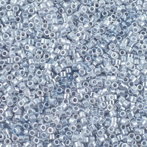 Miyuki DELICA Seed Beads Rocailles, Ceylon Grey (# DB0242), Glass, Japan