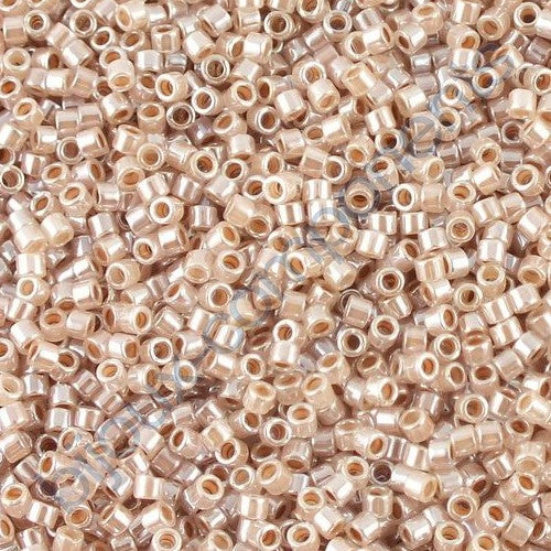 Miyuki DELICA Seed Beads Rocailles, Ceylon Lt.Cinnamon (# DB0256), Glass, Japan